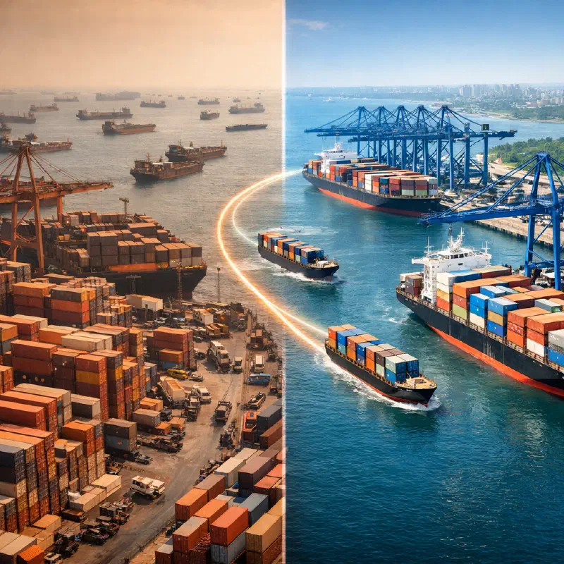 ASEAN port container operations during peak season